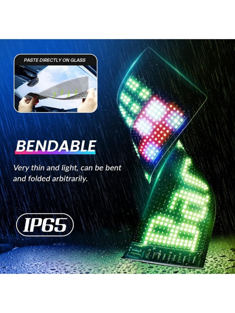 Programmable LED Sign with Bluetooth & App Control - Flexible Custom Text - Picture 5 of 6